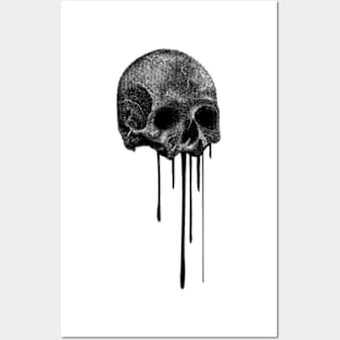 Dripping Skull Posters and Art